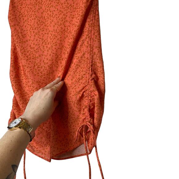 RESA Christi Leopard Print Ruched Mini Skirt size XS - Picture 3 of 6